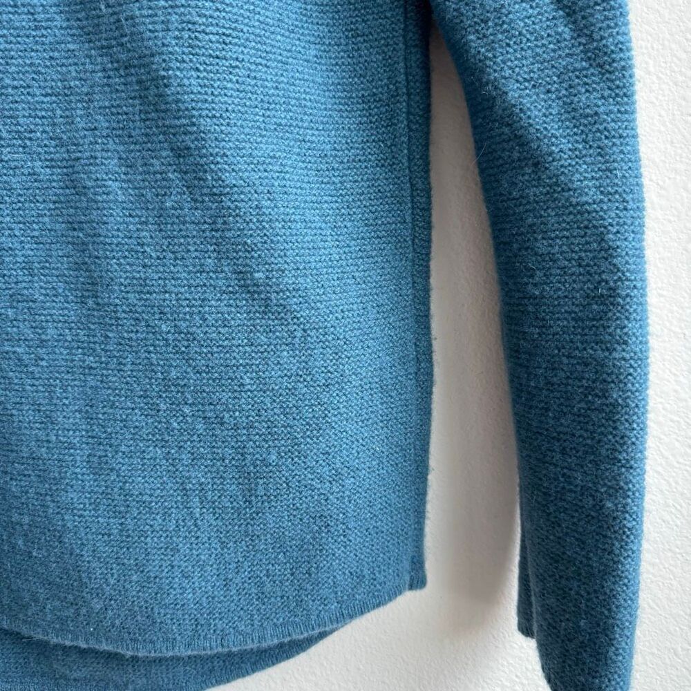 Seasalt Cornwall Fruity Jumper II Teal Blue Merino Wool Knit Sweater US 4 UK 8 - Picture 3 of 9
